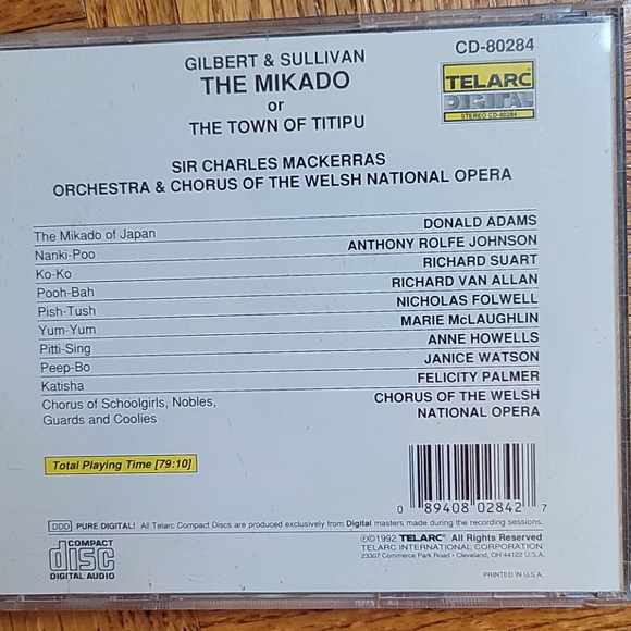 The Mikado of The Town of Titipu CD - Picture 5 of 5